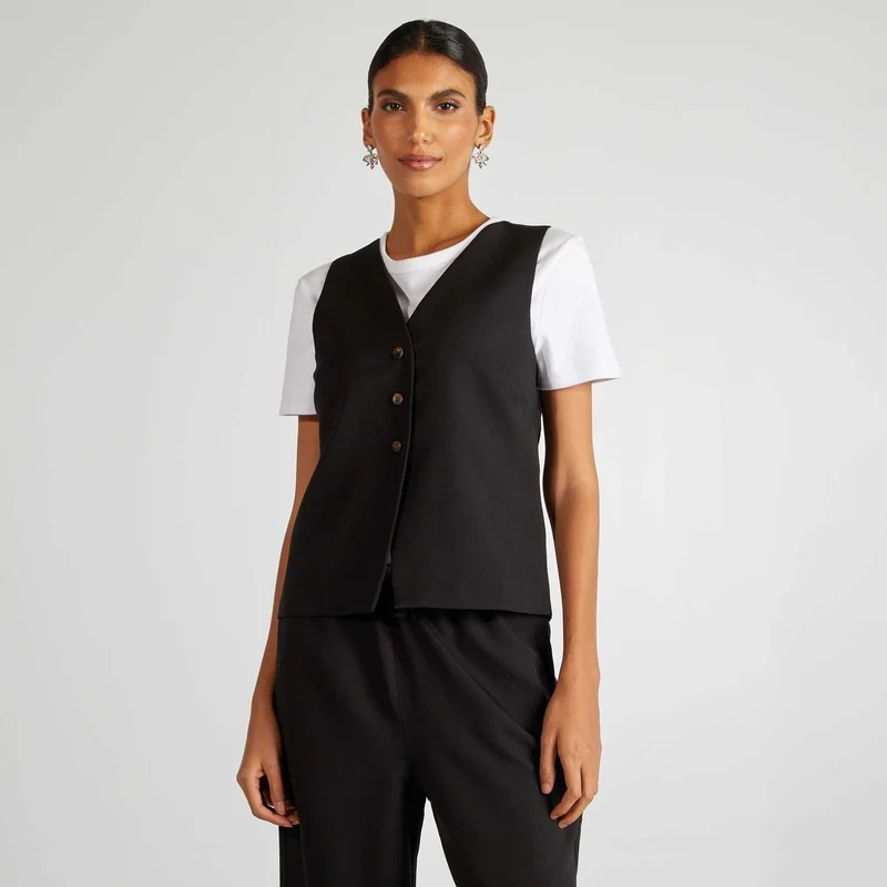 Kiabi Suit Waistcoat Black