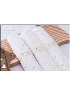 Iflin Baby My Favorite Bamboo Muslin 30"x30" (4 Pcs.) - Playful Blue  - Image 4