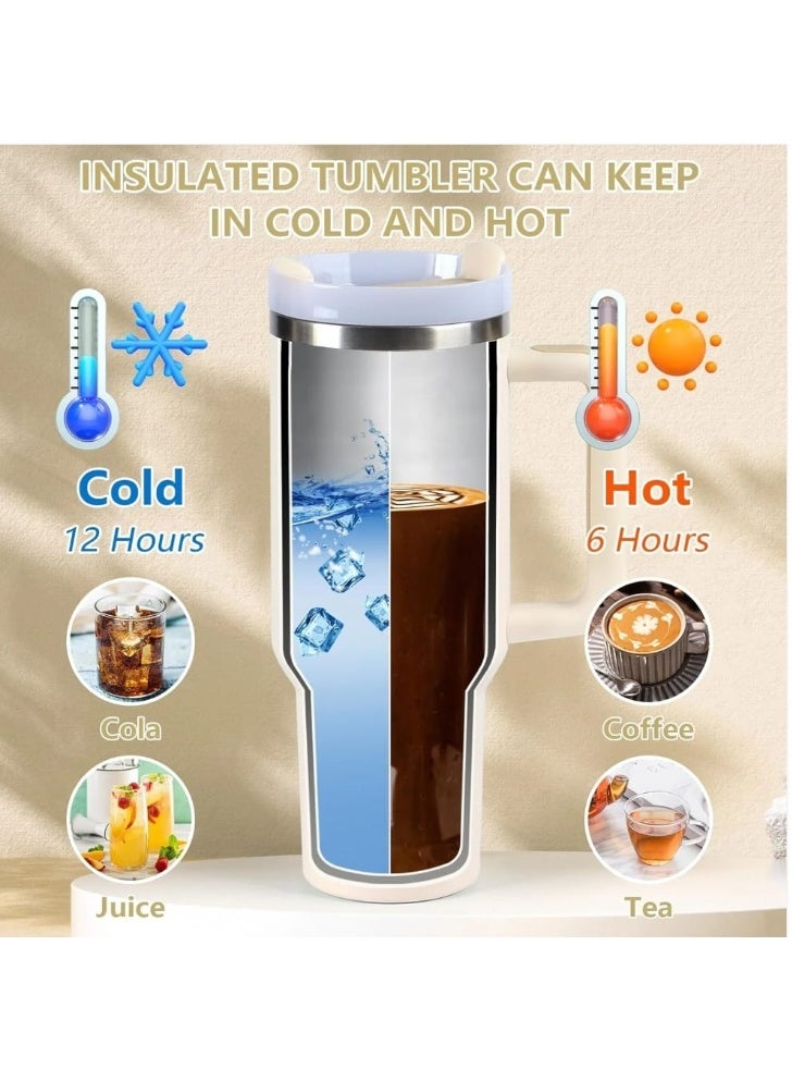 Stanley Original Flowstat Quencher H2.0 Vacuum Insulated Mug, Sealed 304, Stainless Steel with Lid and Straw for Water or Iced Tea and Coffee Juice, Keeps Water Hot for 6 Hours, Cold for 12 Hours, and Ice for 16 Hours, 1.18 Liter - Image 5