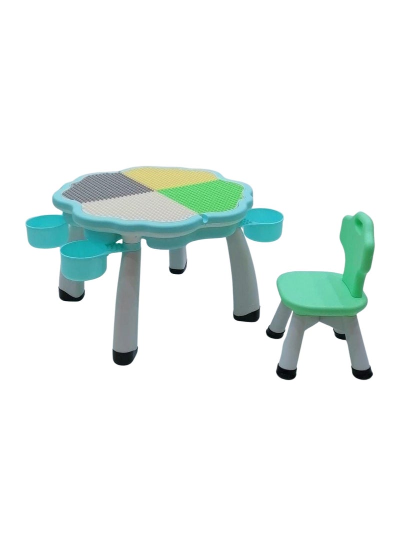 مجموعة طاولة وكرسي تعليمية متعددة الوظائف للأطفال