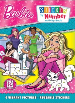 BOOKSHOP BARBIE STICKER BY NUMBER ACTIVITY BOOK 