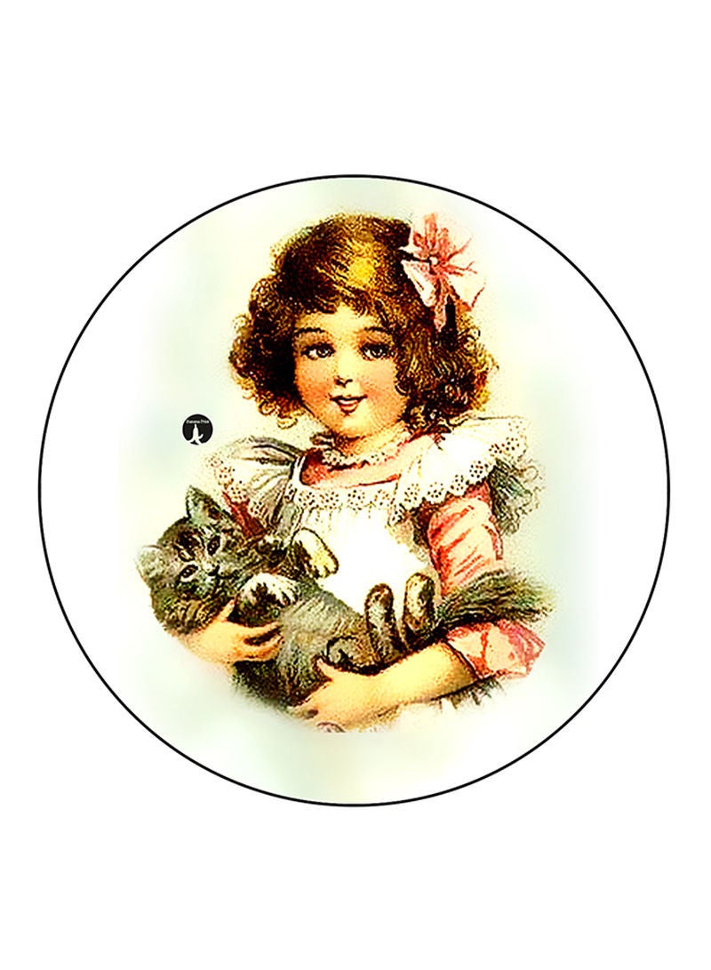 Vintage Art Printed Mouse Pad  Multicolour