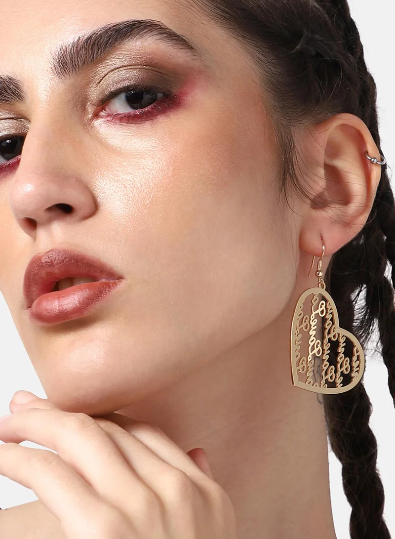 سوهي حلق مصمم للحفلات مطلي بالذهب