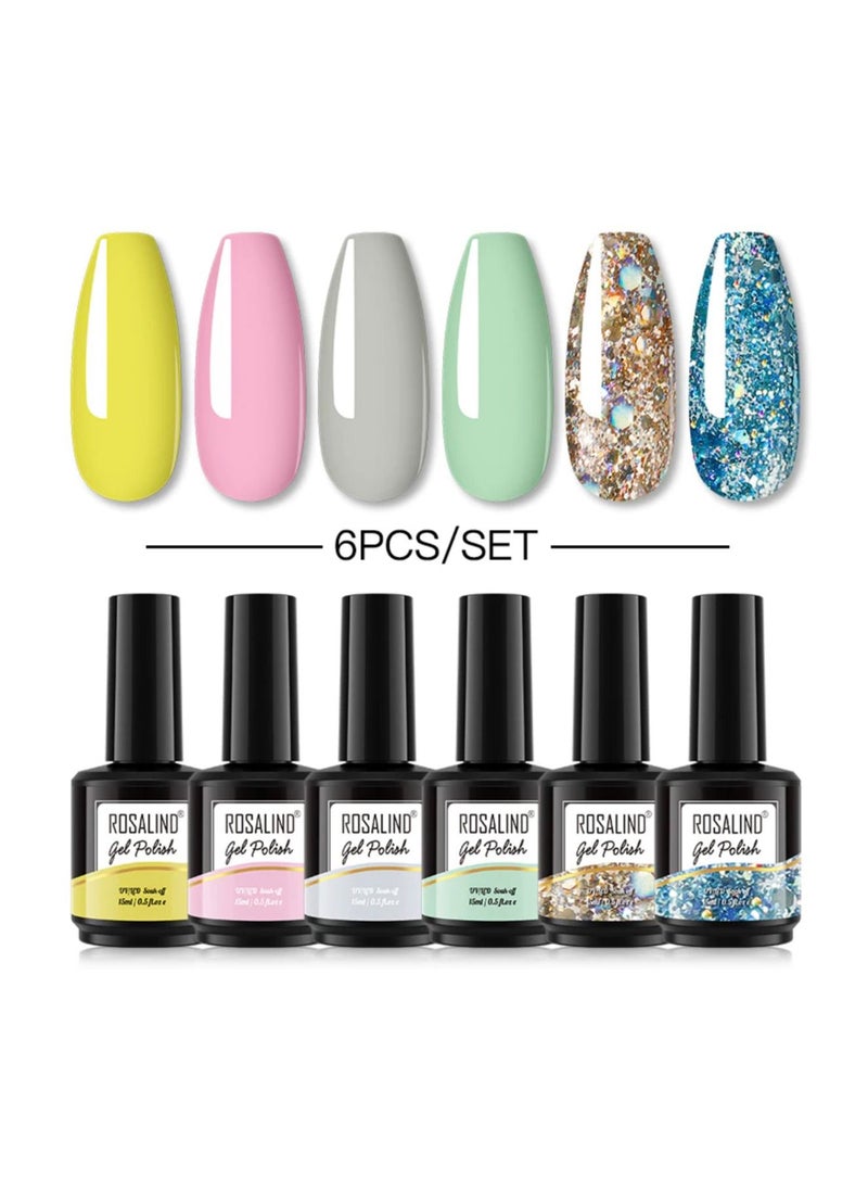 Rosalind ROSALIND 6PCS Gel Nail Polish Set  - Image 2
