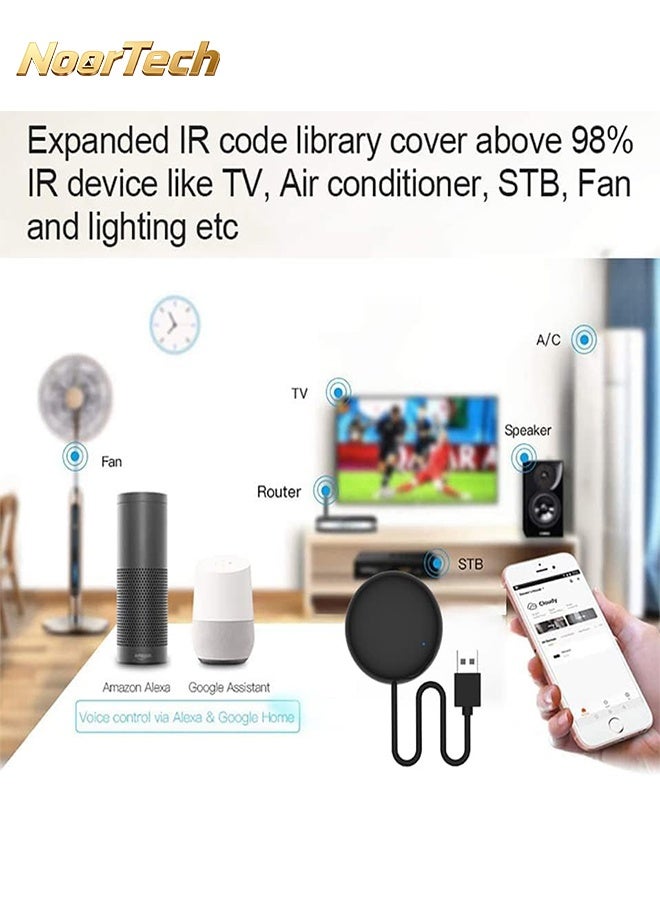 NoorTech Smart Wifi IR Remote Controller Tuya Infrared Universal Remote Controller for Smart Home Control for AC TV Alexa and Google Home Siri Voice Control - Image 5