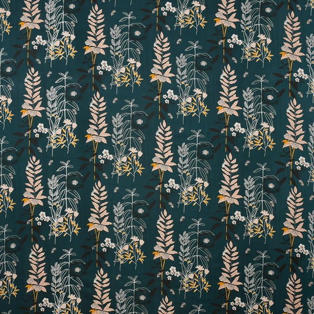 Subtlespreads XXL Premium Cotton Feel Super King Size Printed Bedsheets for Double Bed with 2 Pillow Covers - Bed Sheets for Bedroom (Dark Green Plants, Super King 108x108), 200 TC - Image 2