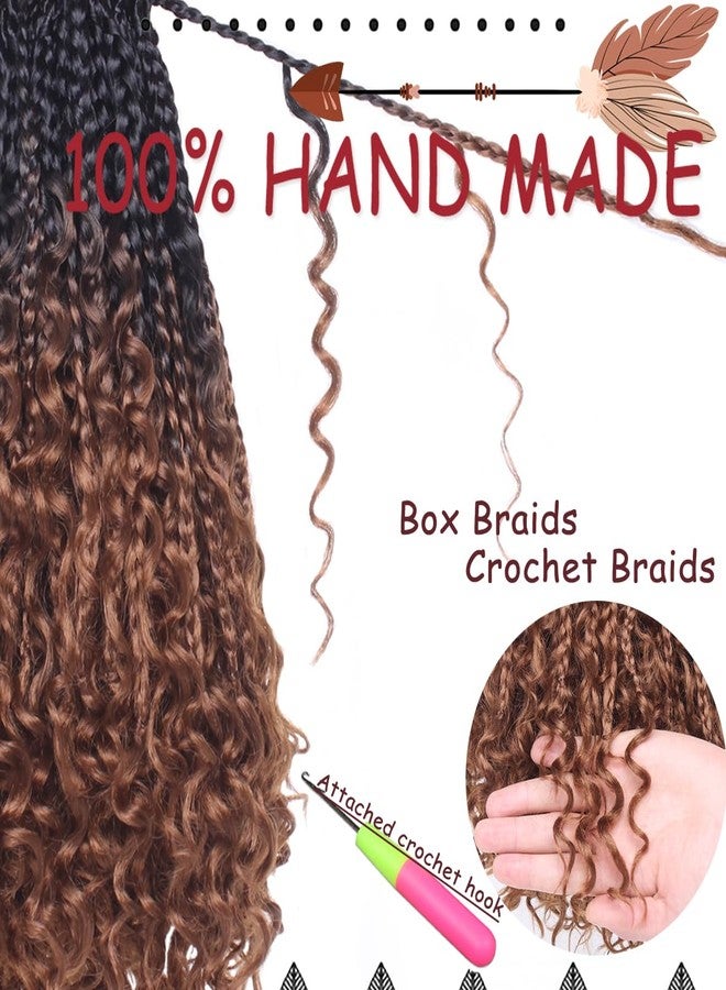 Beverlee Boho 8 Pack Goddess Box Braids 14 Inch Bohemian Crochet Hair with Curly Ends Pre-looped Synthetic for Black Women - Image 4