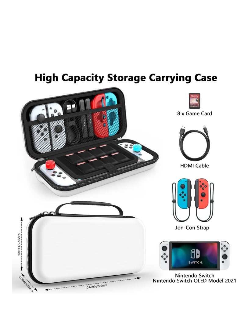 Switch OLED Case Compatible with Nintendo Switch, Nintendo Switch/Switch OLED Carry Case with More Space, Protective Case for Nintendo Switch/Switch OLED Accessories, Unisex - view 3