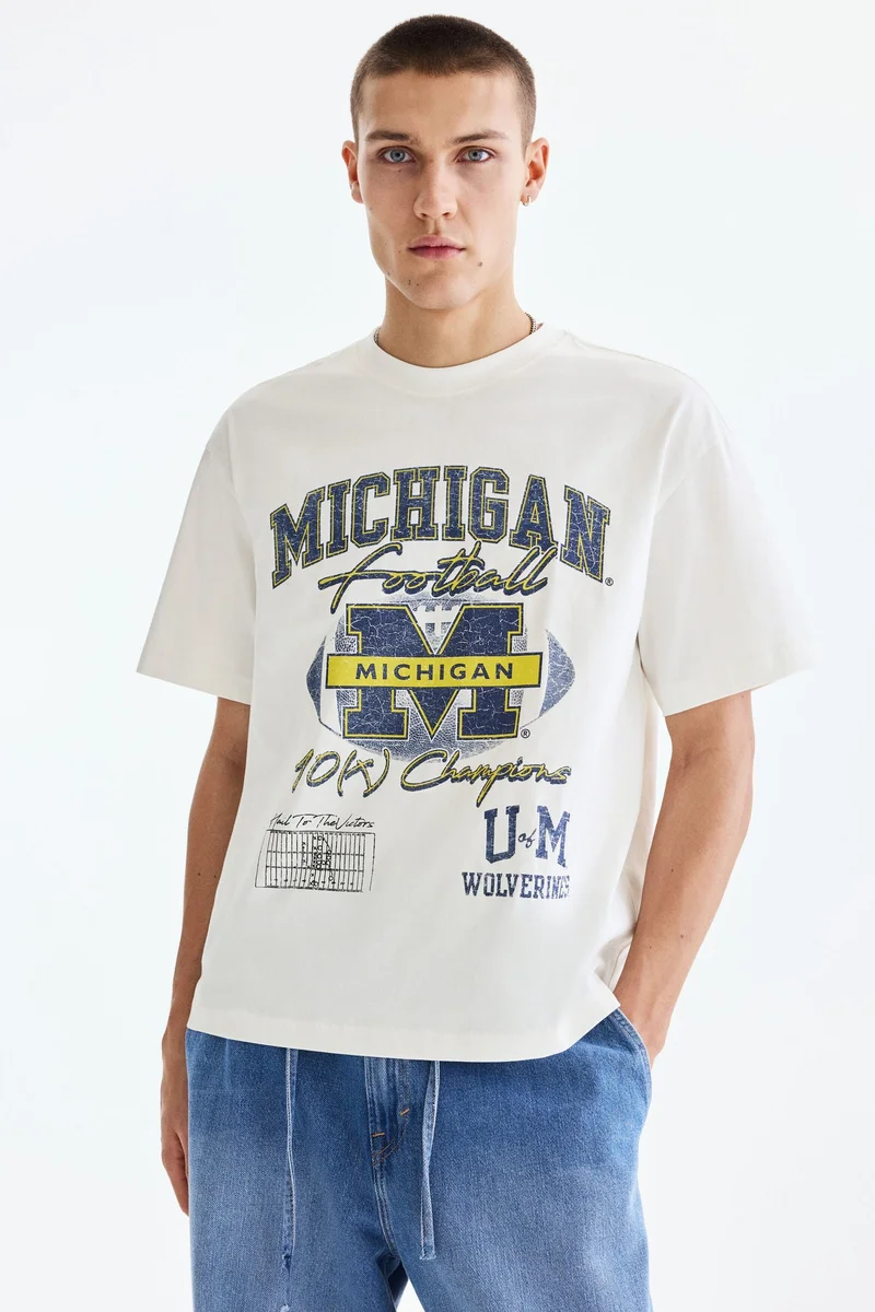 H&M  Relaxed Fit T-shirt for Men | Best Price UAE