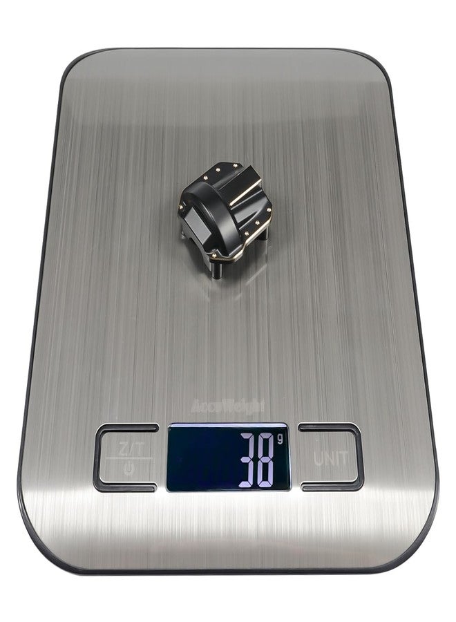 COOWOO Brass RC Front Rear Diff Covers Upgrade Parts (Set of 2) - Precision CNC Machined for Enhanced Stability and Durability - Image 3