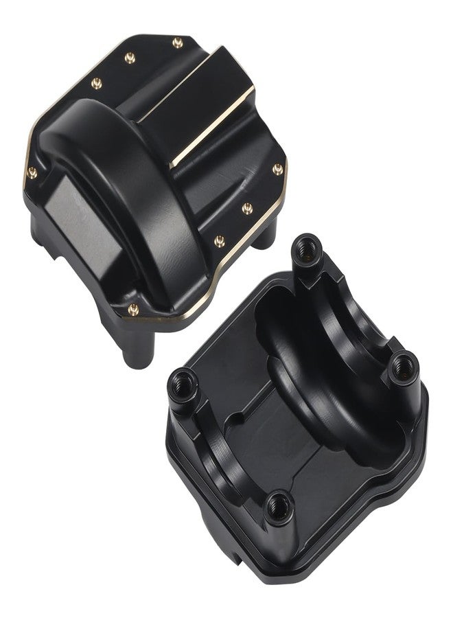 COOWOO Brass RC Front Rear Diff Covers Upgrade Parts (Set of 2) - Precision CNC Machined for Enhanced Stability and Durability - Image 2