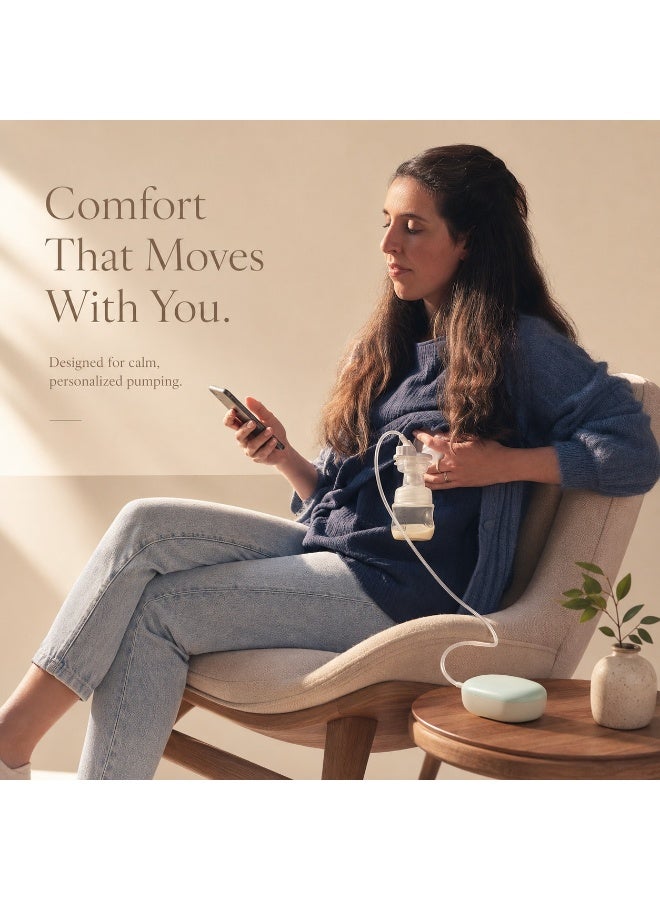 Portable Electric Breast Pump with Compact Control Unit Breast Shield Collection Bottle and Connecting Tube - Image 3
