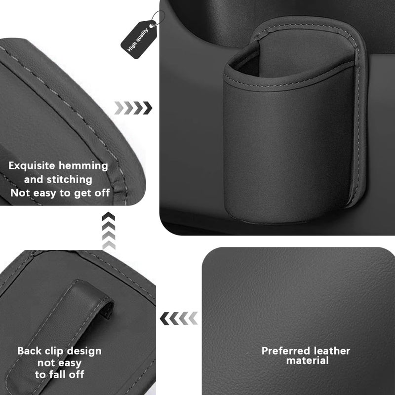 Sandfren Large Car Door Cup Holder, Clip On Vehicle Seat Side Hanging Cup Drink Holder, Automotive Interior Water Bottle Organizer Mount Accessories, Universal for SUV Sedan Truck (Black) - Image 4