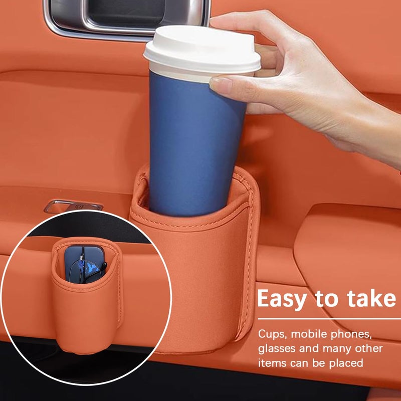 Sandfren Large Car Door Cup Holder, Clip On Vehicle Seat Side Hanging Cup Drink Holder, Automotive Interior Water Bottle Organizer Mount Accessories, Universal for SUV Sedan Truck (Black) - Image 5