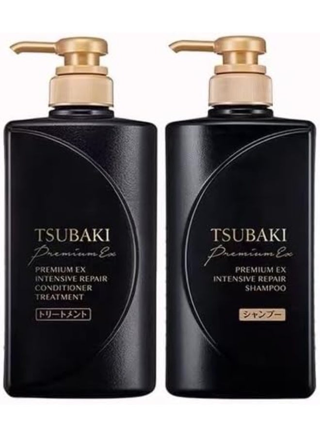 Tsubaki Premium Shampoo and Conditioner Set 490ml Pack of 2