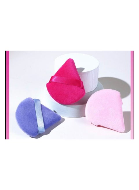 Concealer sponge, 3 pieces, multi colour