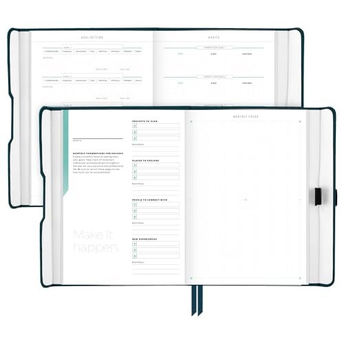 AT-A-GLANCE Foundation Planner, Undated Inspiration Journal, Set Goals, Track Progress, Create Habits, Weekly & Monthly, Small, 5-3/4" x 8-1/4", Blue (FD-200-20) - Image 4