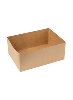 Restaurantware Restaurantware-Bio Tek 8.4 x 6 x 3.5 Inch Burger Trays, 100 Disposable Paper Food Trays - Recyclable, Sturdy, Kraft Paper Movie Snack Trays, For Meals, Snacks, And Baked Goods  - Image 1
