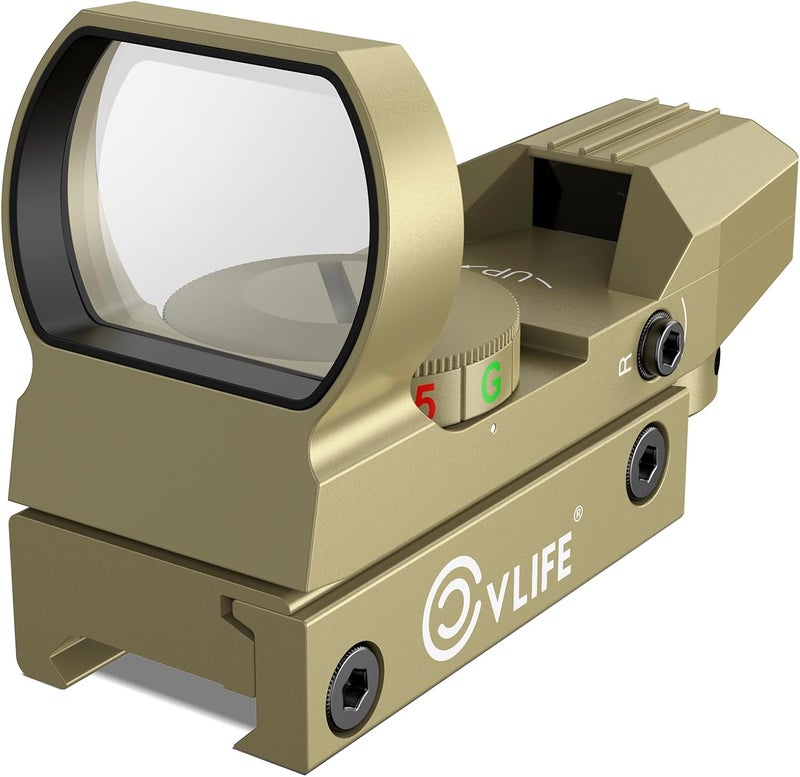 CVLIFE 1X22X33 Red Green Dot Gun Sight Scope Reflex Sight with 20mm Rail - Image 1