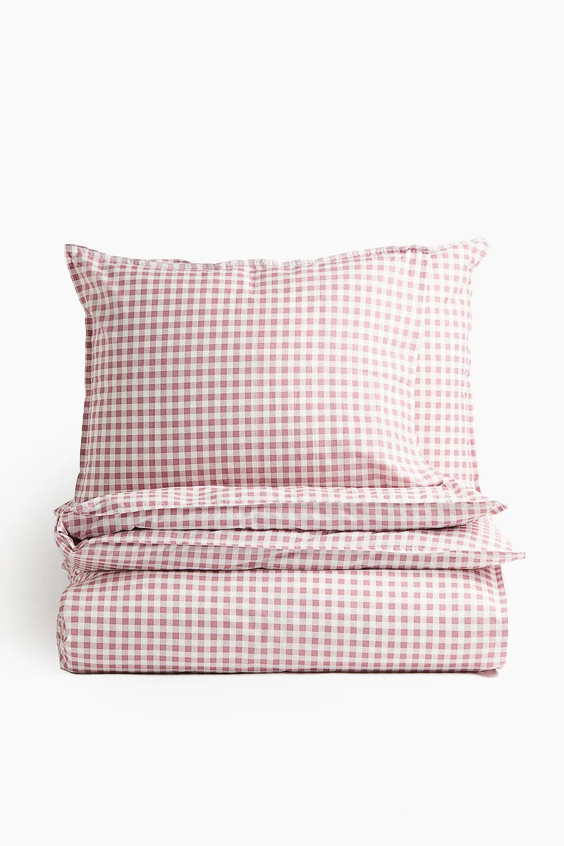 H&M Patterned double/king size duvet cover set