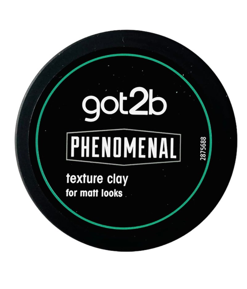 طين تصفيف الشعر Got2B Schwarzkopf PhenoMENal، نباتي، تثبيت قوي، لمسة غير لامعة، بدون لزوجة، 100 مل (عبوة من 1)