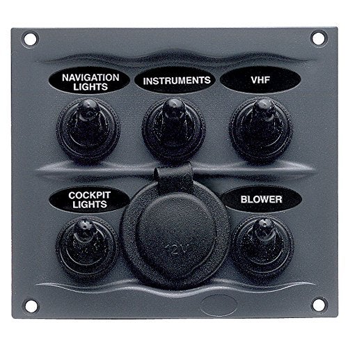 BEP 900-5WPS Black Waterproof Panel with 5 Switches - Image 2
