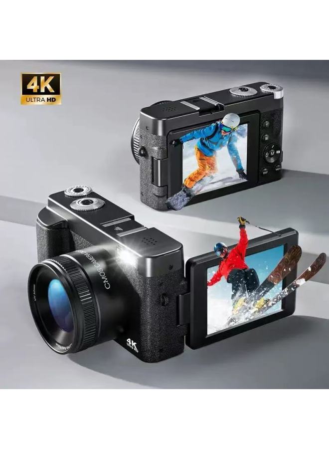 Generic 4K English Version 64 Million Pixel Camera Recording Camera Full High Definition With Flip High Definition Screen Camera-Color:DC101L-AF 4K Without Lens  - Image 2