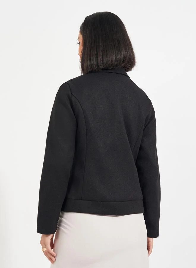 Styli Regular Fit Regular Length Military Style Jacket
