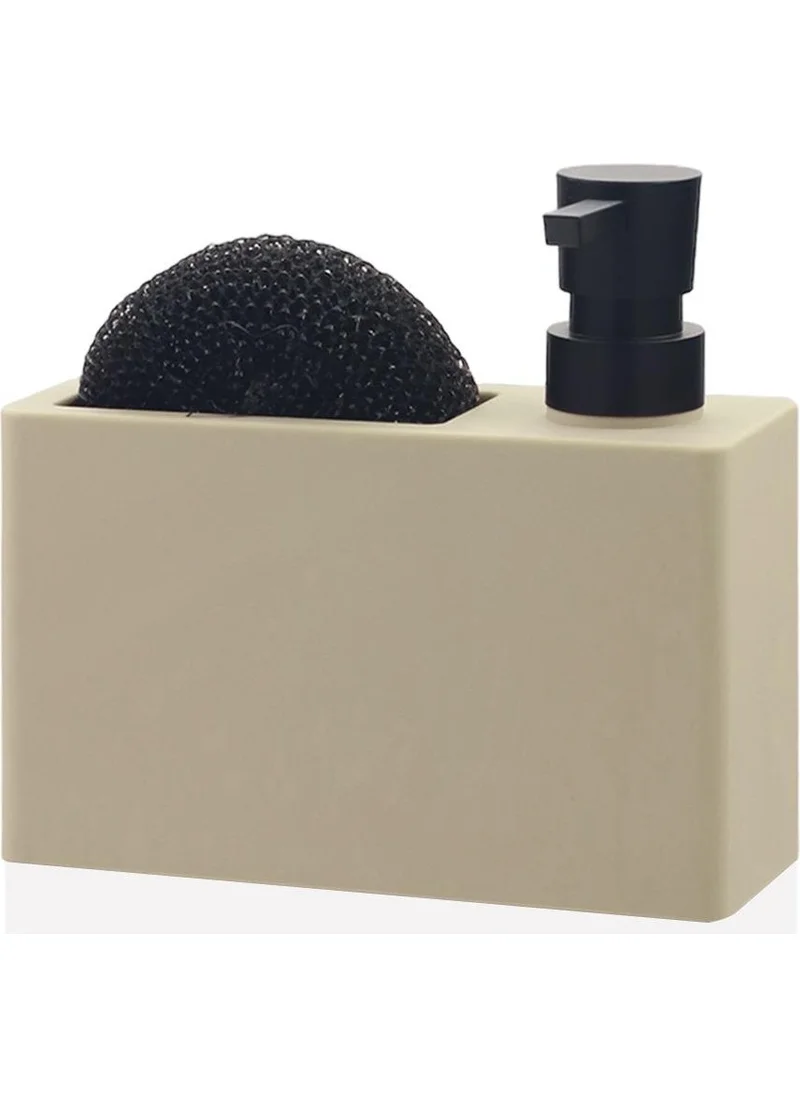 The Mia Plain Liquid Soap Dispenser Beige