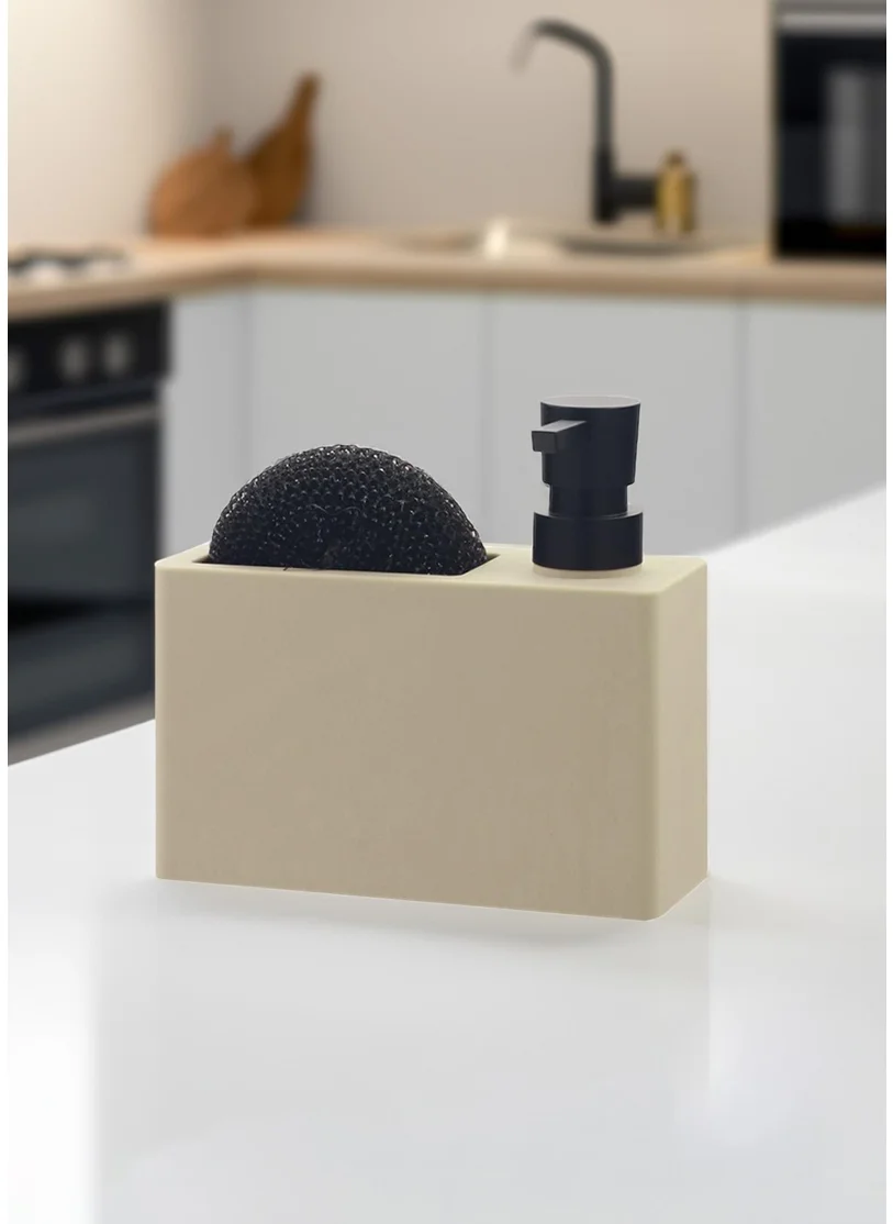 The Mia Plain Liquid Soap Dispenser Beige