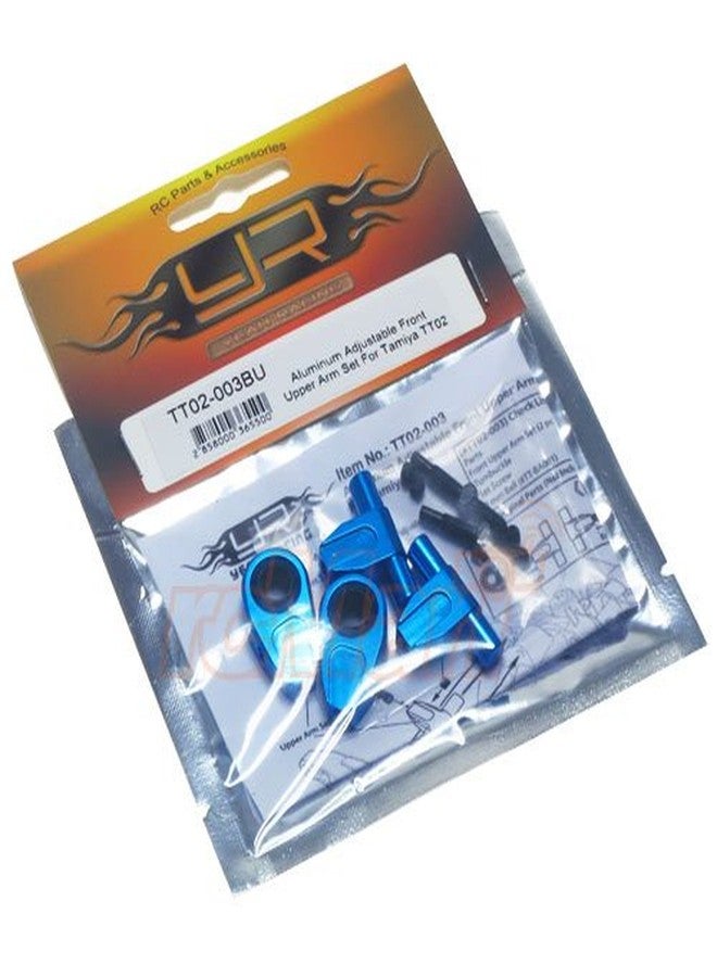 Yeah Racing Aluminum Adjustable Front Upper Arm Set For Tamiya TT02 #TT02-003BU - Image 2