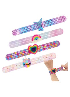 Home Smart Slap Bracelets for Girls Colorful Stylish Slap Bracelet Kids Birthday Party Favors for Children's