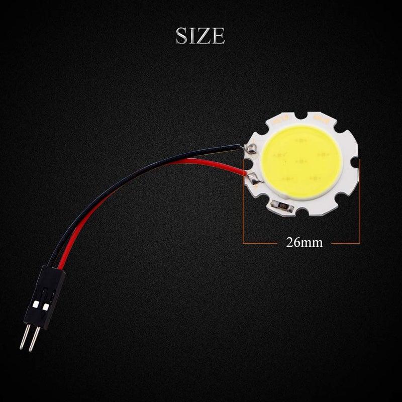 YM EBright YM E-Bright 6-Pack Cool White COB 6-SMD Led Panel Dome Light Auto Car Reading Map Light Bulb DC 12V With T10 / BA9S / Festoon Adapters - Image 2
