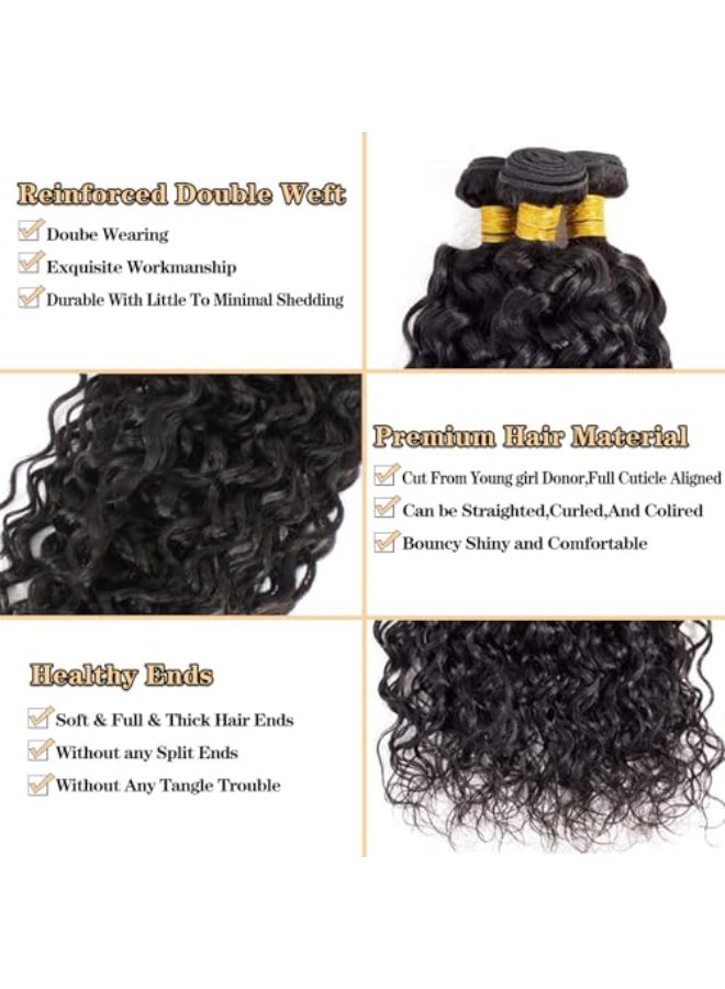 ROYAL IMPRESSION 12A Water Wave Bundles Human Hair 22 Inch Full And Thick Single Bundle 100 Unprocessed Brazilian Virgin Hair Soft Water Curly Bundles Human Hair Weave Natural Color 1 Bundle100gpc - Image 3