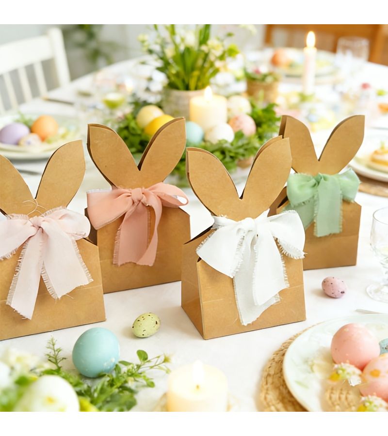Handmade Easter Gift Box Set For Her Or Him 12 Boxes Plus 4 Rolls Of Ribbon Kit With Decorative Supplies Perfect For Easter Decorations - Image 5