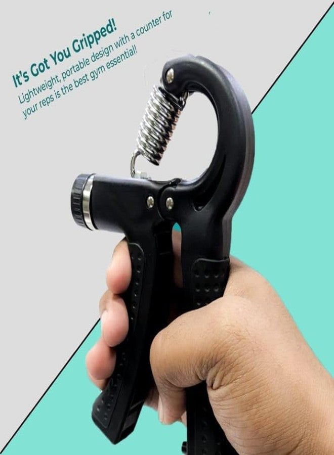 Xyno Combo of 1 Adjustable Hand Gripper and 2 Finger Gripper Multi Tension Strengthener for Gym Workout Hand Exercise Equipment (R and Gripster Combo) - Image 5