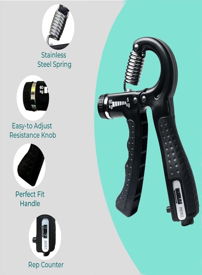 Xyno Combo of 1 Adjustable Hand Gripper and 2 Finger Gripper Multi Tension Strengthener for Gym Workout Hand Exercise Equipment (R and Gripster Combo) - Image 2