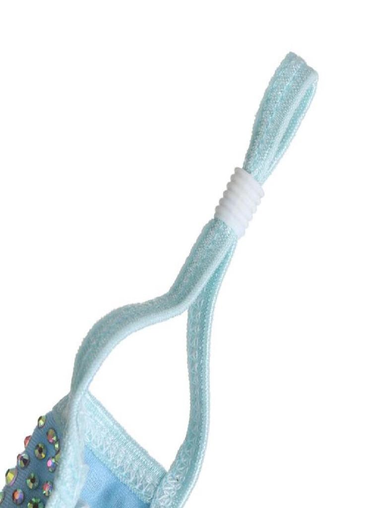 Eckek - Fancy Fashion Face Mask Reusable  Sequin Bling Glitter Rhinestones With Filter - Image 1