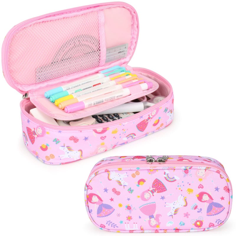 Cambond Cute Pencil Case for Girls  Big Capacity Pencil Case for Kids Large Storage Pencil Pouch for School Pencil Cases Only Pink Princess