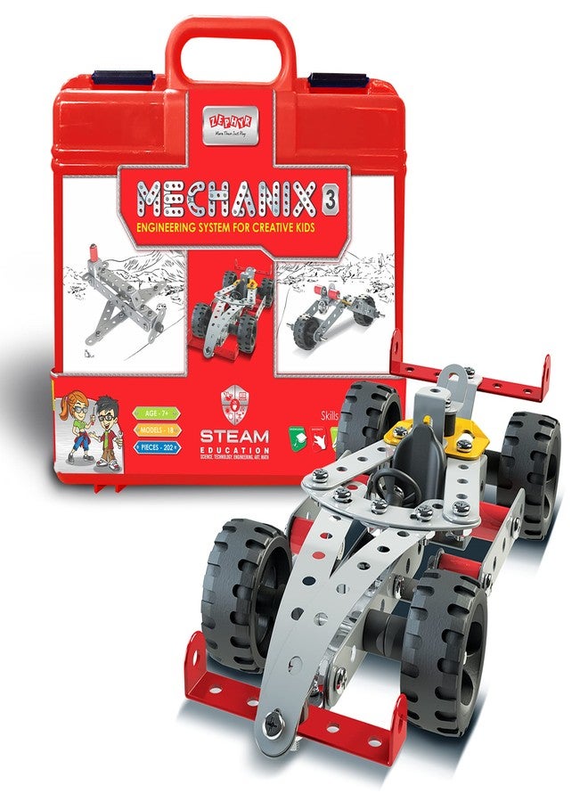 Mechanix-3 Smart Bag STEM Toy, Building and Construction Set for Boys and Girls Age 7+ Years - Image 1