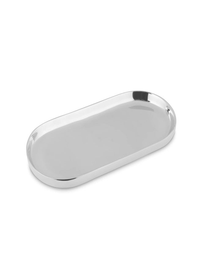 Nambe Nambé Oblong Nest Large Tray – Modern Metal Serving Platter with Raised Sides for Entertaining & Dining – 13” x 7” Sculptural Alloy Serveware for Oven or Freezer Use, Mid-Century Design - Image 1