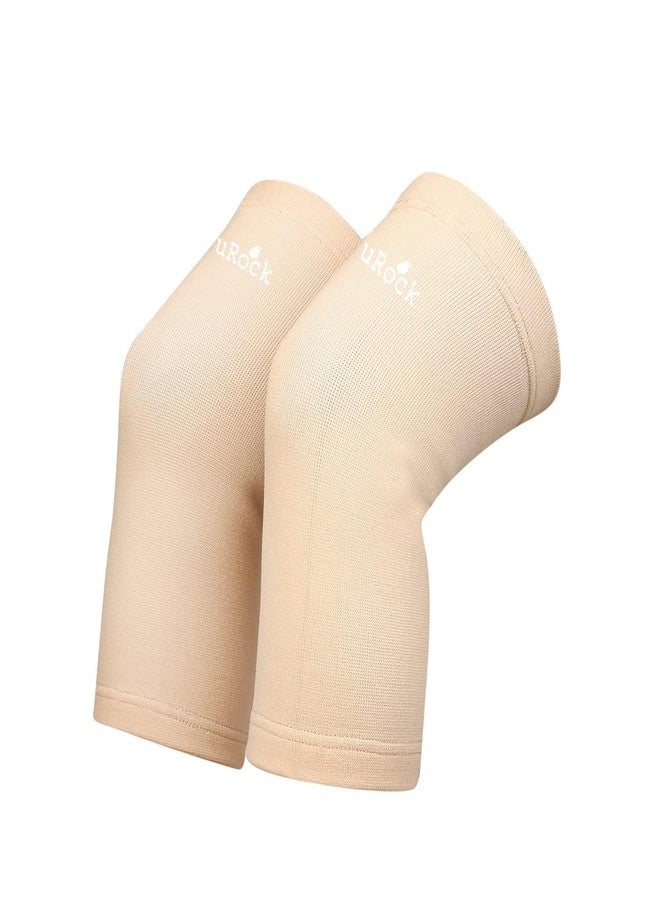 UROCK Knee Caps For Women & Men Knee Support For Men Gym Knee Cap For Men Knee Pain Relief Products Knee Support For Women-Skin Color (L) - Image 2