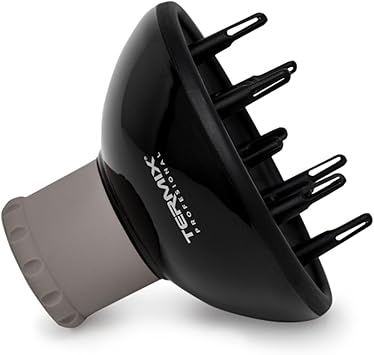 Termix Spiked Hairdryer Diffuser Termix Universal Adjustable Diffuser 100 Percent adjustable so you can choose the opening of the perforation Black Colour - Image 4