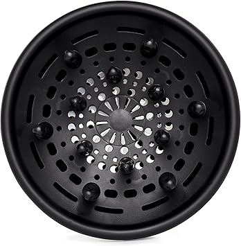 Termix Spiked Hairdryer Diffuser Termix Universal Adjustable Diffuser 100 Percent adjustable so you can choose the opening of the perforation Black Colour - Image 2