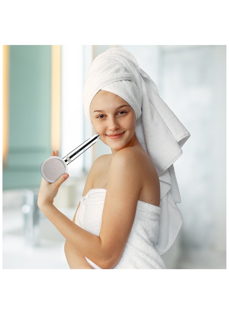 Blue Oasis Blue Oasis Ionic Shower Head & Handheld Shower Filter | Cylindrical Silver Single & 4 Dual Filter Cartridge | Water Filter Shower for Healthier Skin & Hair | TUV Tested | High Pressure Shower filter for Bathroom  - Image 5