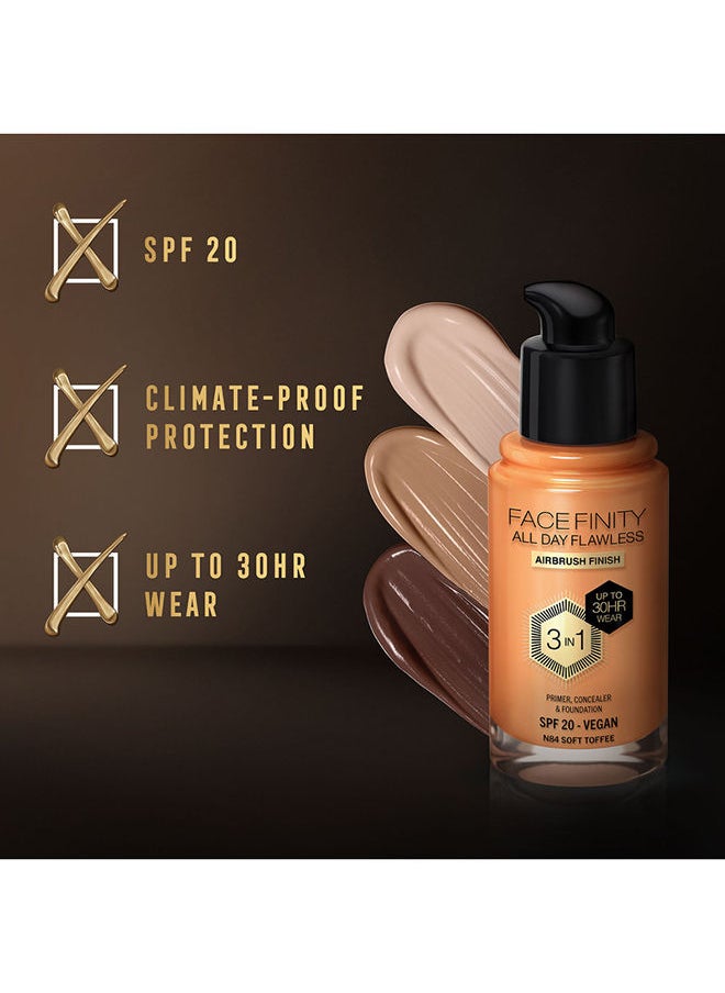 Max Factor - Facefinity All Day Flawless Foundation - N84 Soft Toffee - Image 1