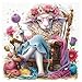 PPuzzling Animal Sheep Puzzles for Adults 1000 Pieces Yarn Cute Lamb Jigsaw Puzzles Colorful Knitting Flower Puzzle as Home Decor - Image 4