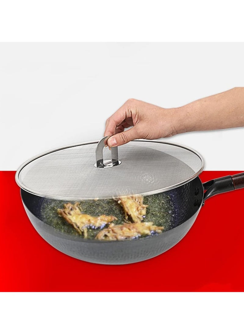 Splatter Guard for Frying Pan, Oil Protection, for Hot Oil with Folding Stainless Handle - 30cm - pzsku/ZA42110BD62ED2CF018ADZ/45/_/1720439088/0eb6d87d-8c78-44c7-a9b3-14efd306cea3