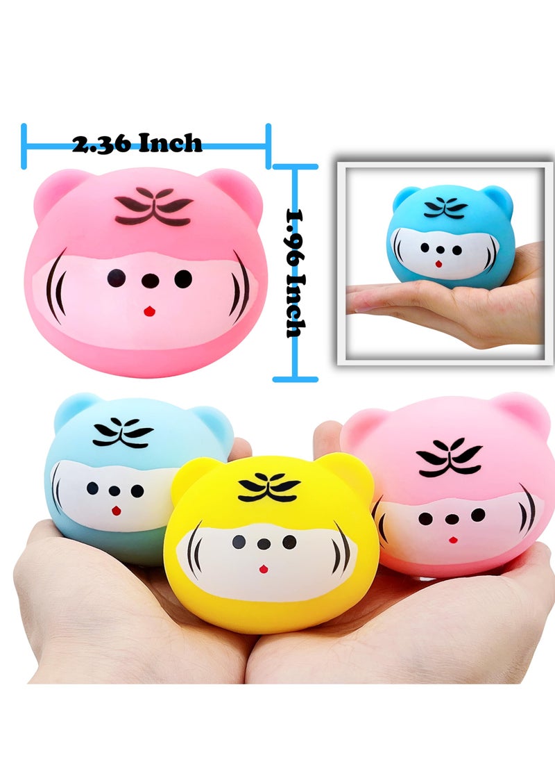 Excefore Stress Ball Toys Color, Tiger Squishy Dough Ball Stress Balls, Stress Balls for Kids and Adults, for Kids and Adults (3Pack) Squishy Fidget Toys Stress Ball Sensory Stress Toys - Image 5