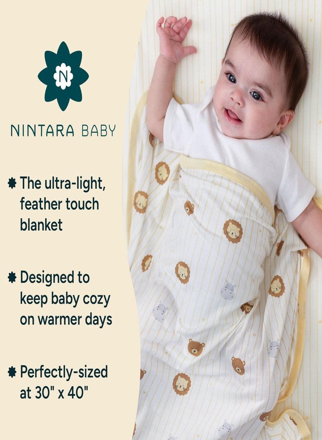 NINTARABABY Breezy Blanket - Ultra-Light Baby Blanket, Breathable & Cooling, Feather-Soft for Newborns & Infants, Baby Gift for Girls & Boys, 30 x 40 Inches - Image 3